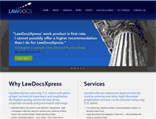 Tablet Screenshot of lawdocsxpress.com